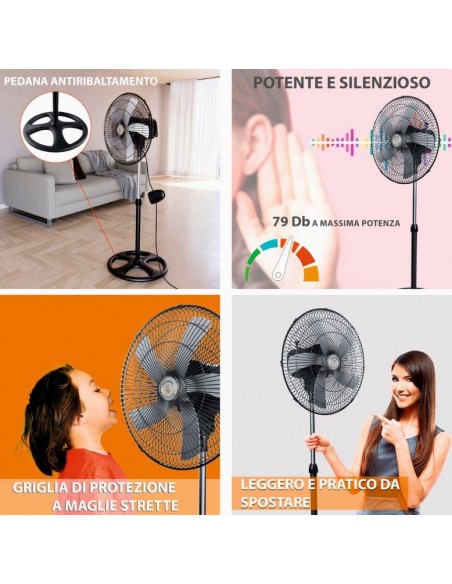 VENTILATORE PIANTANA MEXICALI 5P 75W