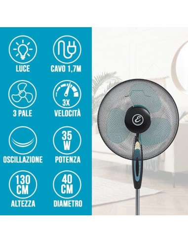 VENTILATORE PIANTANA ARUBA D.40 50W VENTILATORE PIANTANA ARUBA D.40 50W