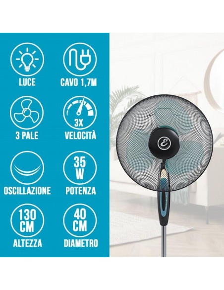 VENTILATORE PIANTANA ARUBA D.40 50W
