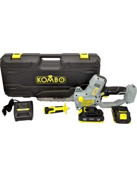 KIT MOTOSEGA PORTATILE CON DOPPIA BATTERIA 20V 2AH