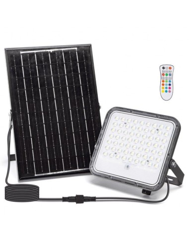 FARETTO LED SOLARE DA 100W RGB+W 6500K FARETTO LED SOLARE DA 100W RGB+W 6500K