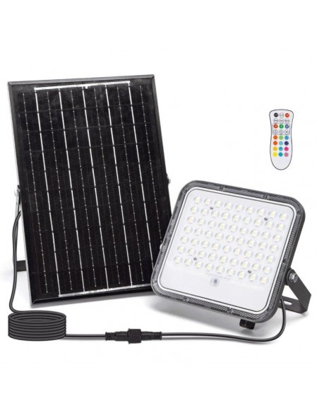 FARETTO LED SOLARE DA 100W RGB+W 6500K