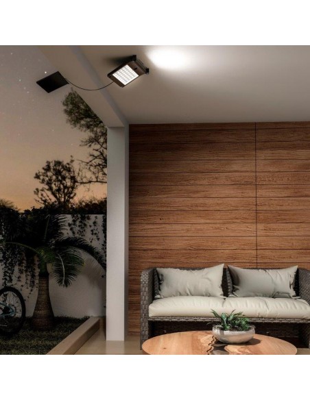 APPLIQUE SOLARE TITAN M CON PIR 4000K NERO