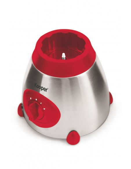 FRULLATORE VETRO 1.5LT 3VEL 850W ROSSO/ACCIAIO