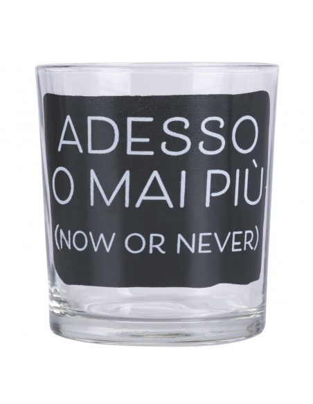 MOODS SET 3 BICCHIERI VETRO 270ML NERO SERIE 2