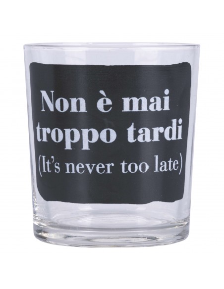 MOODS SET 3 BICCHIERI VETRO 270ML NERO SERIE 2