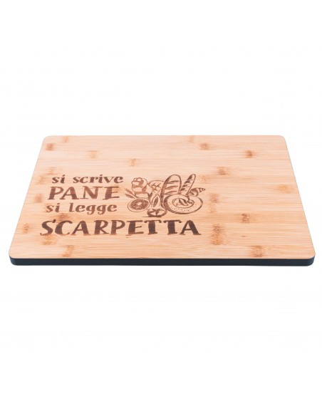 TAGLIERE BAMBOO 39X28X1.5CM SI SCRIVE E SI LEGGE