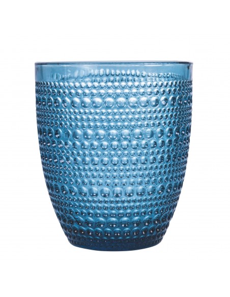 ROMA 6 BICCHIERI 325ML PASTA VETRO 6 COLORI ASSORTITI