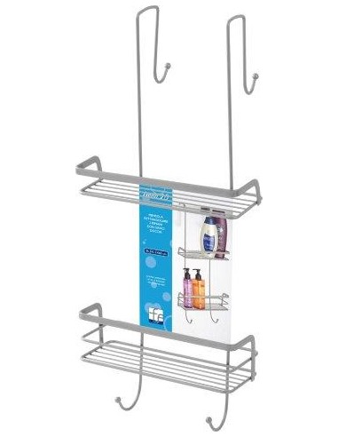 MENSOLA 2 RIPIANI CON GANCI MENSOLA 2 RIPIANI CON GANCI