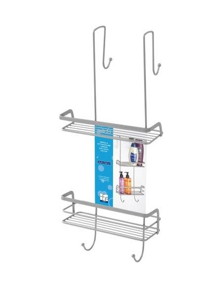 MENSOLA 2 RIPIANI CON GANCI
