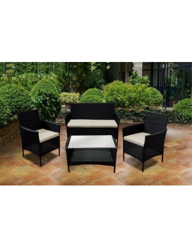 SET DA GIARDINO POLYRATTAN MARRONE... SET DA GIARDINO POLYRATTAN MARRONE...