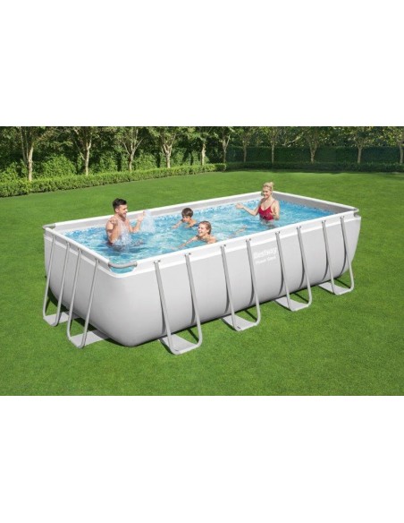 PISCINA RETTANGOLARE POWER STEEL FILTRO SABBIA 488X244X122