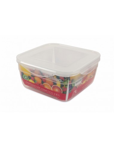 CONTENITORE ERM.QUADRO 2,6 LT PLASTICA CONTENITORE ERM.QUADRO 2,6 LT PLASTICA