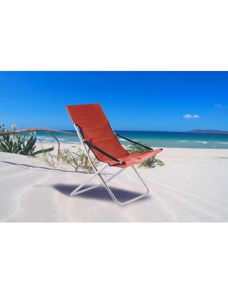 "PANAMA" CANAPONE IMBOTTITO PIEGHEVOLE ROSSO