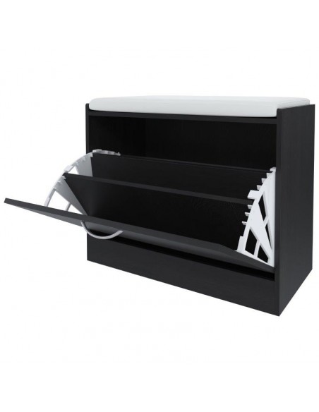 PANCA SCARPIERA 60X30X48 NERO