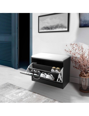 PANCA SCARPIERA 60X30X48 NERO PANCA SCARPIERA 60X30X48 NERO