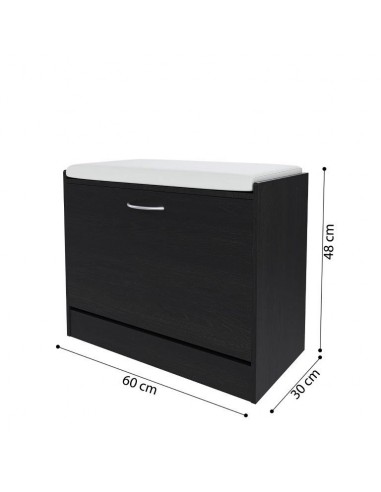 PANCA SCARPIERA 60X30X48 NERO PANCA SCARPIERA 60X30X48 NERO