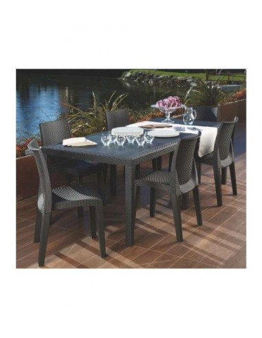 TAVOLO "QUEEN" EFFETTO RATTAN... TAVOLO "QUEEN" EFFETTO RATTAN...