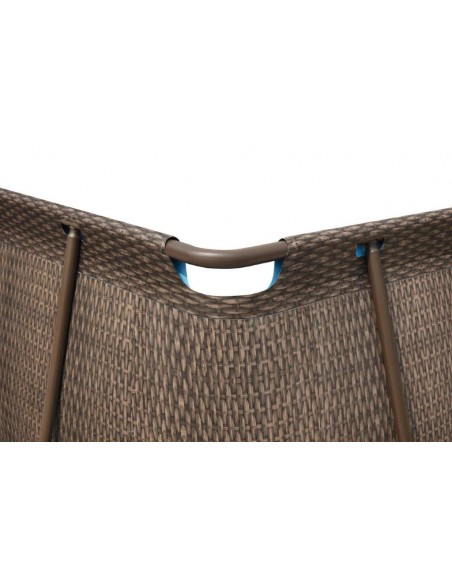 PISCINA RETTANGOLARE FUORI TERRA "RATTAN" 412X201