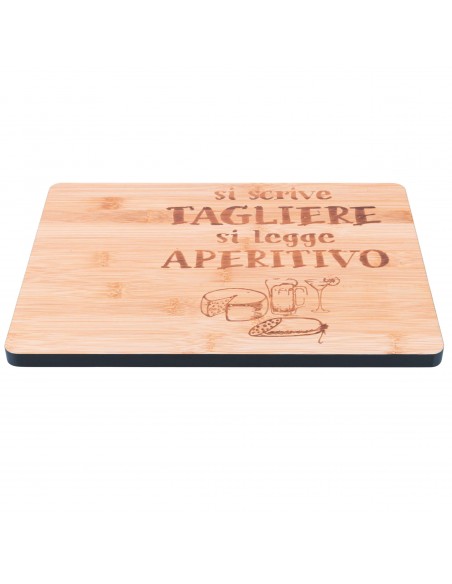 TAGLIERE BAMBOO 33X24X1.5CM SI SCRIVE E SI LEGGE
