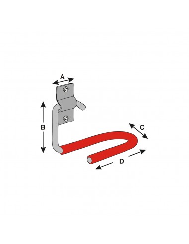 GANCIO PER SCI 130MM CON PROTEZ. ZINC