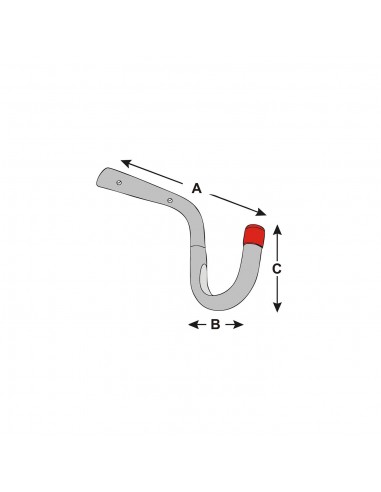 GANCIO SOFFITTO BICI 150MM ZINC18KG GANCIO SOFFITTO BICI 150MM ZINC18KG