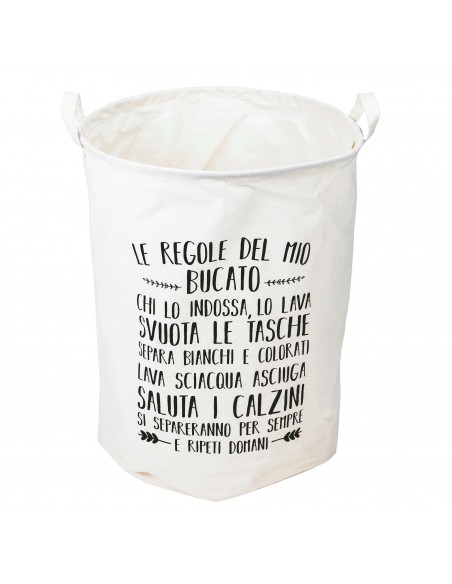 CESTA P/BIANCHERIA 40X50CM REGOLE 6 COLORI ASSORTITI