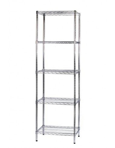 SCAFFALE CROMATO 5 PIANI 60X35X180H SCAFFALE CROMATO 5 PIANI 60X35X180H