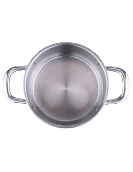 CASSERUOLA  20 ACCIAIO CON COPERCHIO