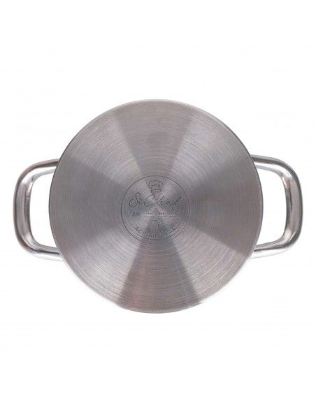 CASSERUOLA  20 ACCIAIO CON COPERCHIO