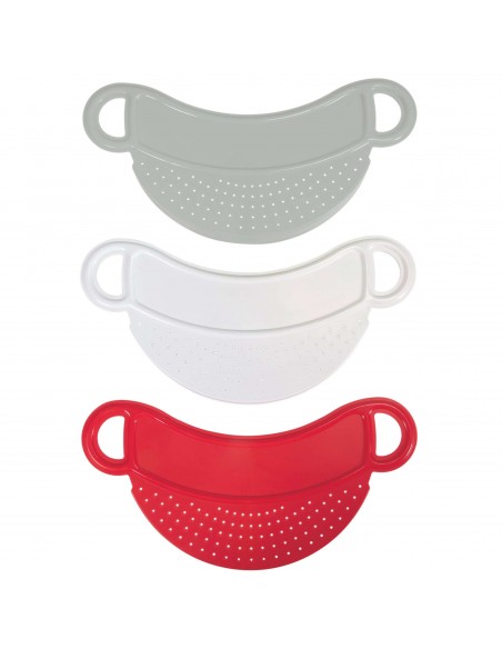 SCOLAPASTA MEZZALUNA 5906218 3 COLORI ASSORTITI