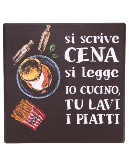 SI SCRIVE SI LEGGE MATTONELLA DEC. 11X11CM 6 COLORI ASSORTITI