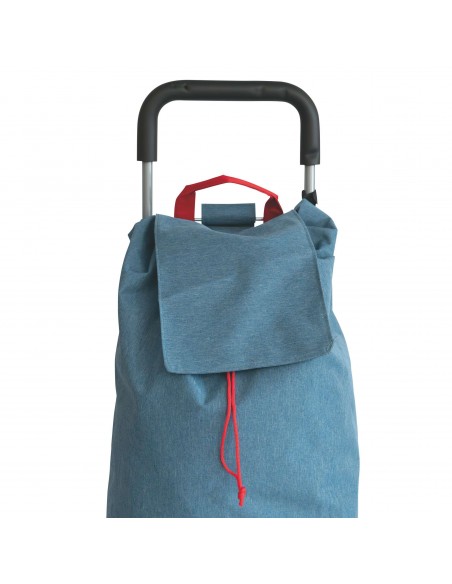 CARRELLO SPESA JEANS 6 RUOTE 4 COLORI ASSORTITI