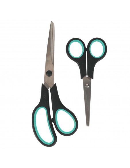 SET 2 FORBICI  6 COLORI ASSORTITI