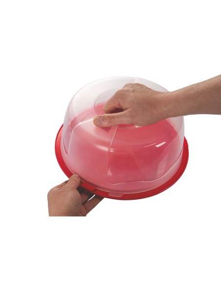 PORTA TORTA 30CM 3 COLORI ASSORTITI