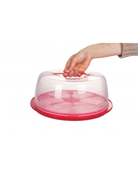 PORTA TORTA 30CM 3 COLORI ASSORTITI