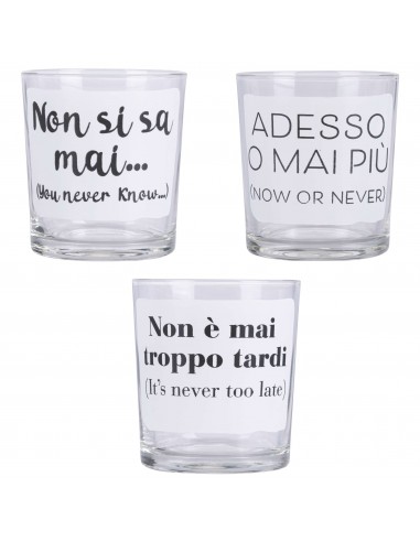 MOODS SET 3 BICCHIERI VETRO 270ML... MOODS SET 3 BICCHIERI VETRO 270ML...