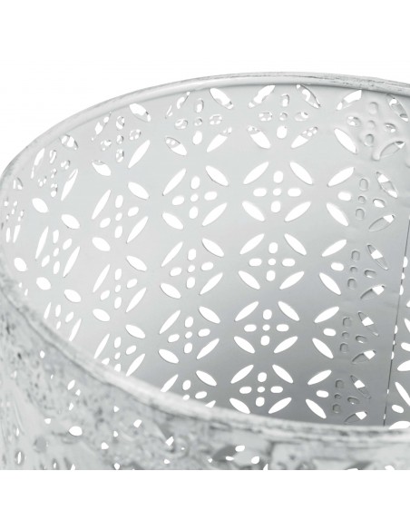 PORTAOMBRELLI FERRO BATTUTO BIANCO 26X26X50