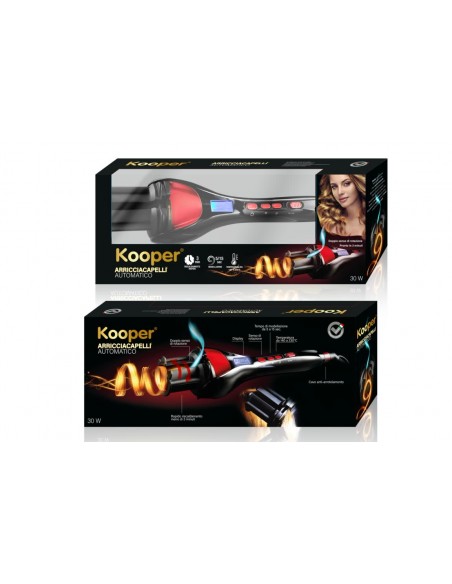 ARRICCIACAPELLI AUTOMATICO 30W NERO/ROSSO