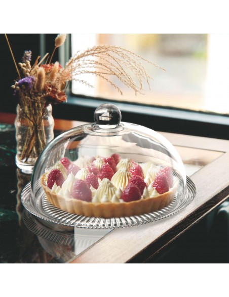 PIATTO TORTA CON CAMPANA 30 CM SET 2 PZ