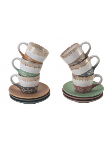TUSCANY SET 6 TAZZINE CAFFE CON PIATTINO TUSCANY SET 6 TAZZINE CAFFE CON PIATTINO