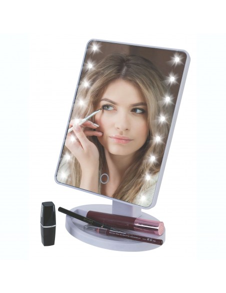 SPECCHIO TRUCCO 16 LED BIANCO