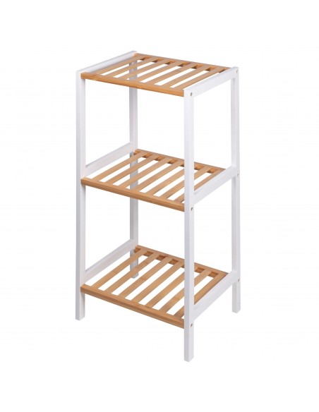 MOBILETTO BAGNO 3 RIPIANI BIANCON NATURALE 35X30X70