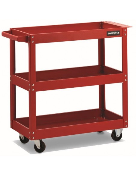 CARRELLO PORTAUTENSILI 3 PIANI CM 70X35X66H CON RUOTE