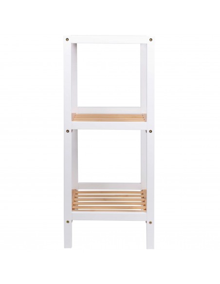 MOBILETTO BAGNO 3 RIPIANI BIANCON NATURALE 35X30X70