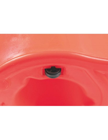 SUPER MOP ROSSO 120CM CESTELLO IN ACCIAIO CON RUOTE