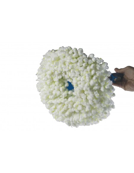 SUPER MOP ROSSO 120CM CESTELLO IN ACCIAIO CON RUOTE