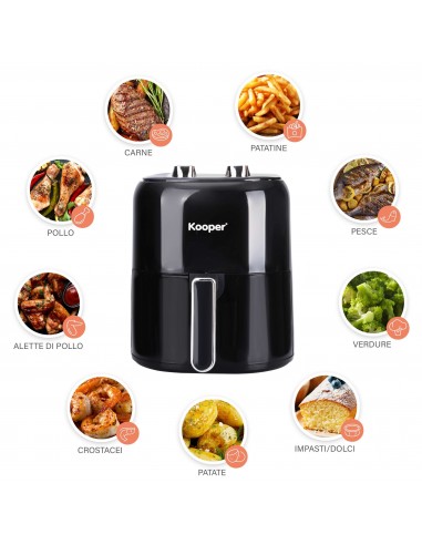 FRIGGITRICE ARIA 5,5LT 1400W BLACK E... FRIGGITRICE ARIA 5,5LT 1400W BLACK E...