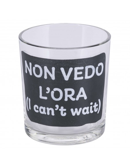 MOODS SET 3 BICCHIERI VETRO 270ML NERO SERIE 1