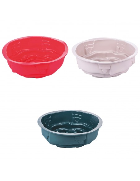 STAMPO ROSA DOLCI SILICONE 23.5X8.5CM 3 COLORI ASSORTITI